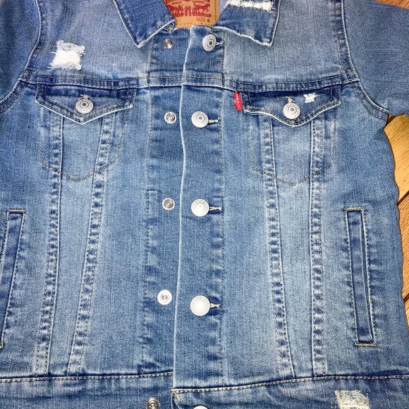 🆕 LEVI’S JEAN JACKET SZ 6 - Picture 2 of 6